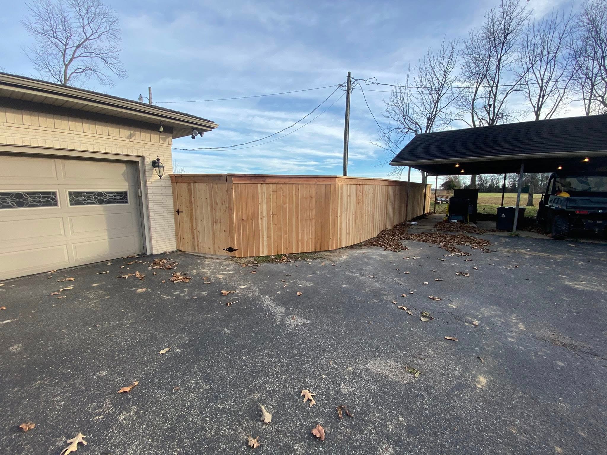 Fence, set and plumb